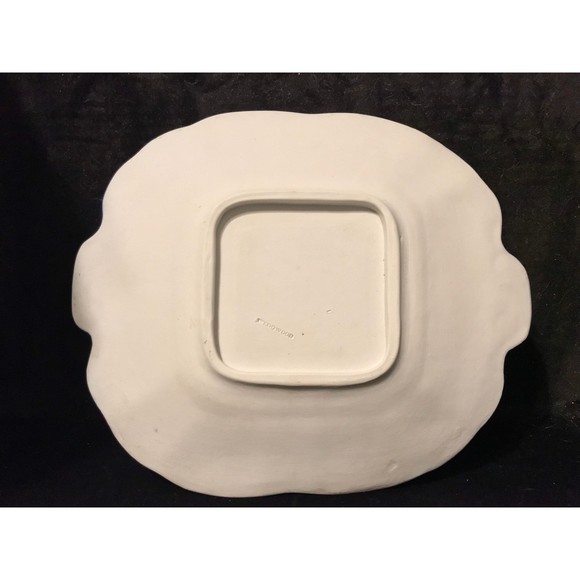 Antique 1878 Wedgwood Cobalt Blue Jasperware Large Plate Sacrifice Figures - Picture 7 of 7